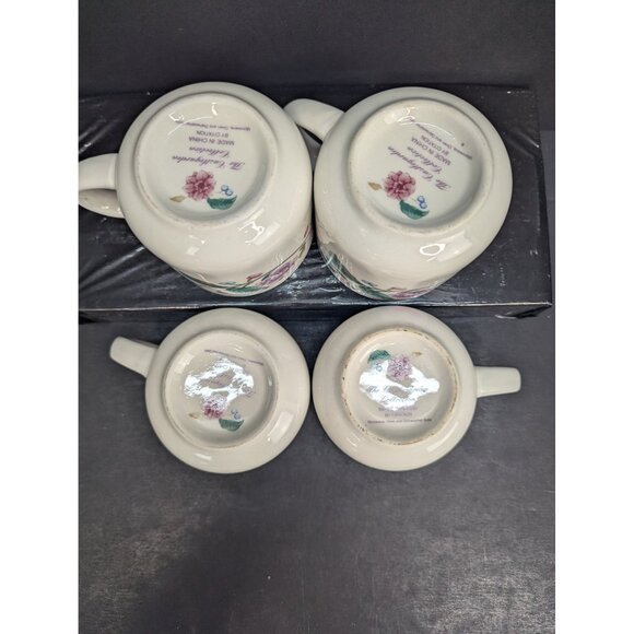 The Castlegarden Collection by Citation Floral 10 Oz Coffee Cup Set of 4 - Picture 7 of 8